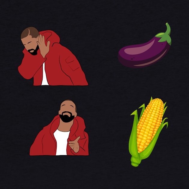 Corn Meme Eggplant Emoji by NostalgiaUltra